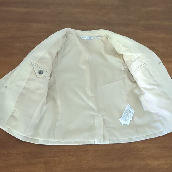 Janie and Jack Spcl Ocat Boys Linen Cotton Blazer Color light khaki boys size 3 - Picture 4 of 7